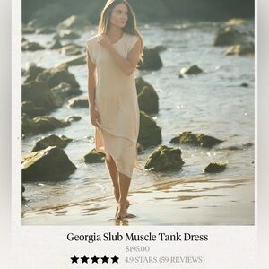 Rowan m Georgia Slub Muscle Tank Dress